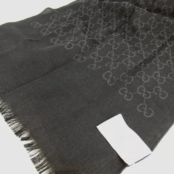 Authentic GUCCI 165904 3G646 GG pattern Stall wool/silk [Used] - Picture 7 of 10